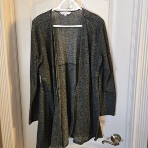 Cleo Charcoal Open Front Cardigan